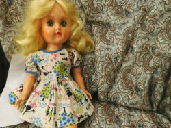toni blonde print dress view